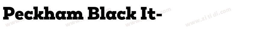Peckham Black It字体转换
